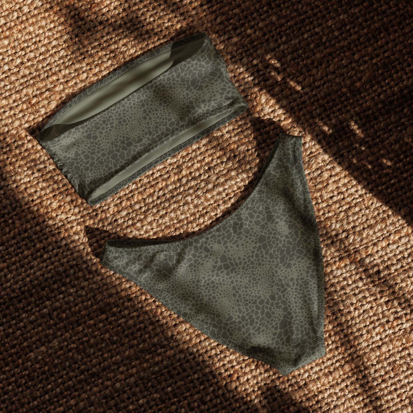 Wz 89 Puma Camo Bandeau Bikini Set _ Concealing Coloration