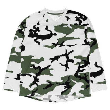 Three-Color Snow Camo Hockey Jersey