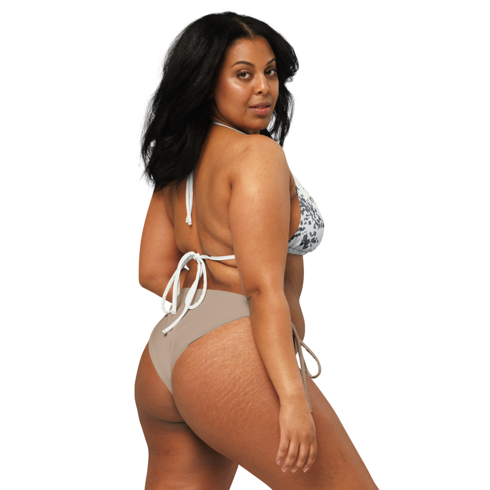 Blindtech Snow Camo String Bikini Top - back mockup