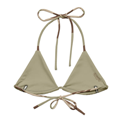 All-over print recycled string bikini top _ Concealing Coloration