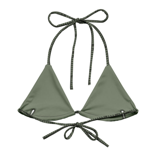Desert Night Camo String Bikini Top back flat lay [CC-MOCKUP:flat-back]