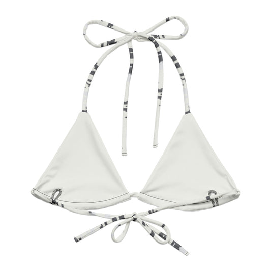 Blindtech Snow Camo String Bikini Top back flat lay [CC-MOCKUP:flat-back]