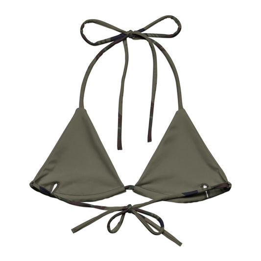 Kamysh Woodland Camo String Bikini Top back flat lay [CC-MOCKUP:flat-back]