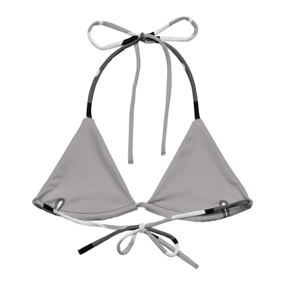 M81 Urban Camo String Bikini Top back flat lay [CC-MOCKUP:flat-back]