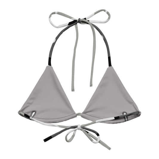 M81 Urban Camo String Bikini Top back flat lay [CC-MOCKUP:flat-back]