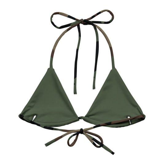 M81 Woodland Camo String Bikini Top back flat lay [CC-MOCKUP:flat-back]