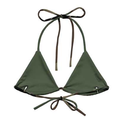 M81 Woodland Camo String Bikini Top back flat lay [CC-MOCKUP:flat-back]