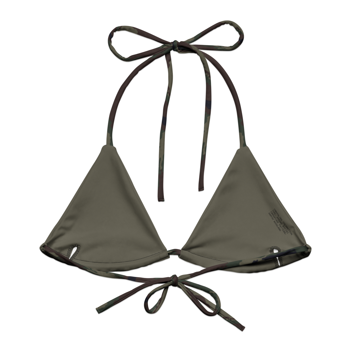 Kamysh Woodland Camo String Bikini Top