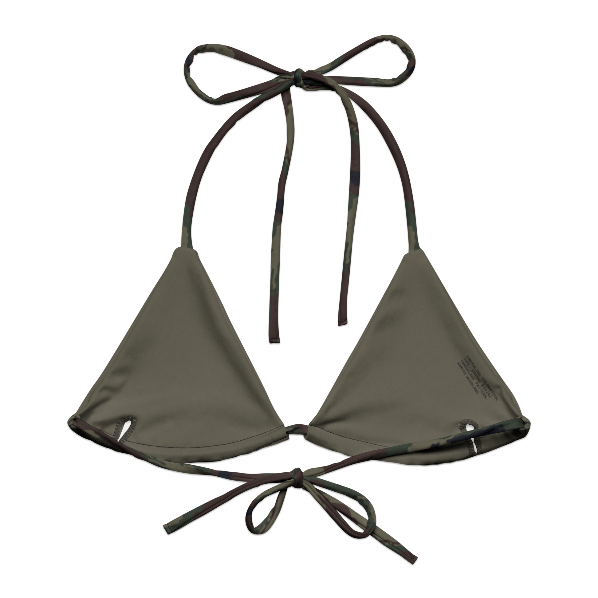 Kamysh Woodland Camo String Bikini Top