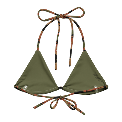 Leibermuster Camo String Bikini Top