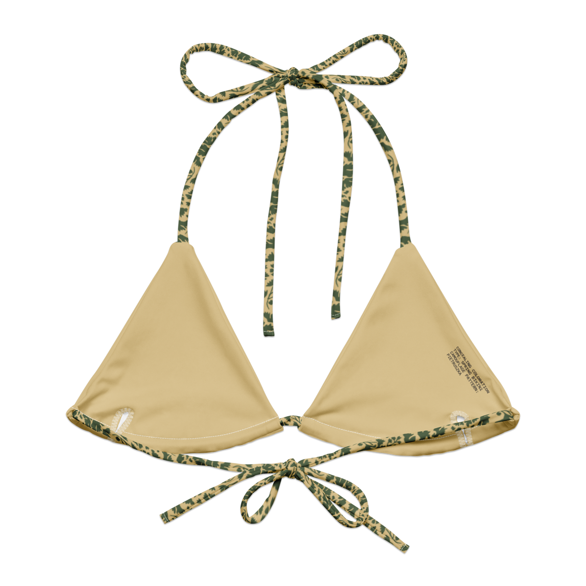Pietruszka Camo String Bikini Top