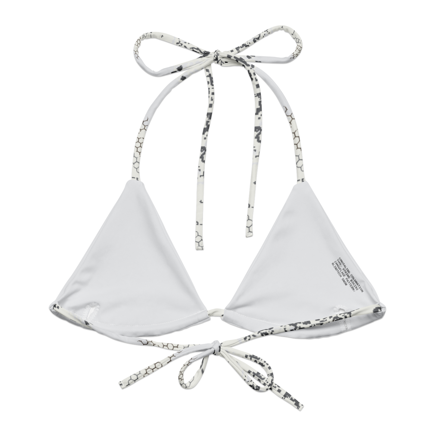 Blindtech Snow Camo String Bikini Top