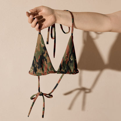 Leibermuster Camo String Bikini Top