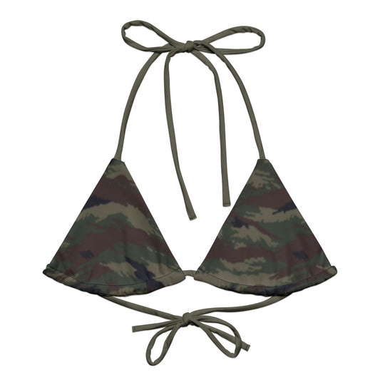 Kamysh Woodland Camo String Bikini Top _ Concealing Coloration