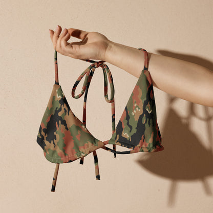 Leibermuster Camo String Bikini Top
