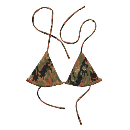 Leibermuster Camo String Bikini Top