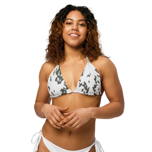 M05 Snow Camo String Bikini Top