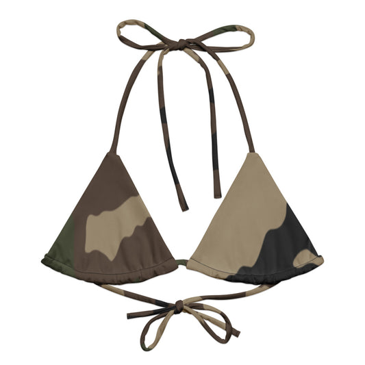 Centre-Europe Camo String Bikini Top front flat lay [CC-MOCKUP:flat-front]