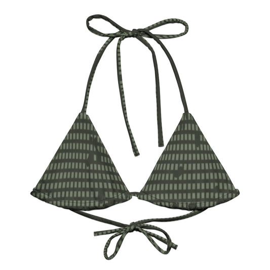 Desert Night Camo String Bikini Top front flat lay [CC-MOCKUP:flat-front]