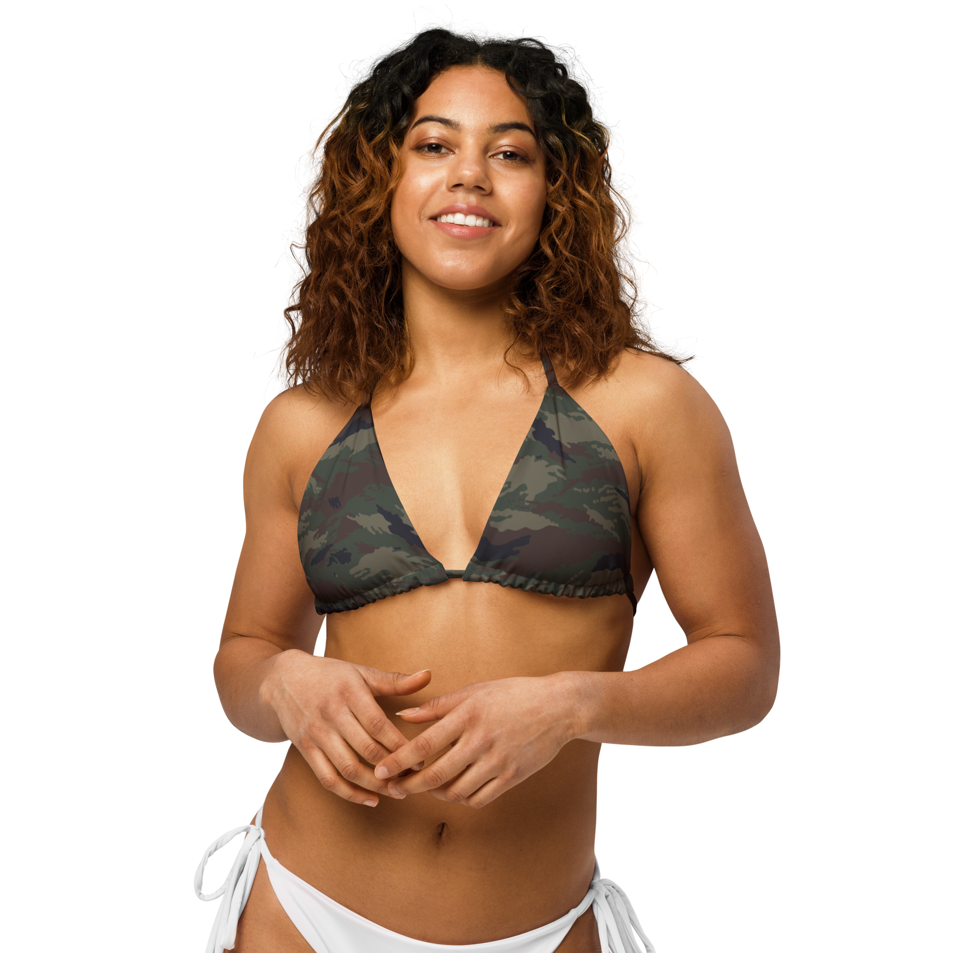 Kamysh Woodland Camo String Bikini Top