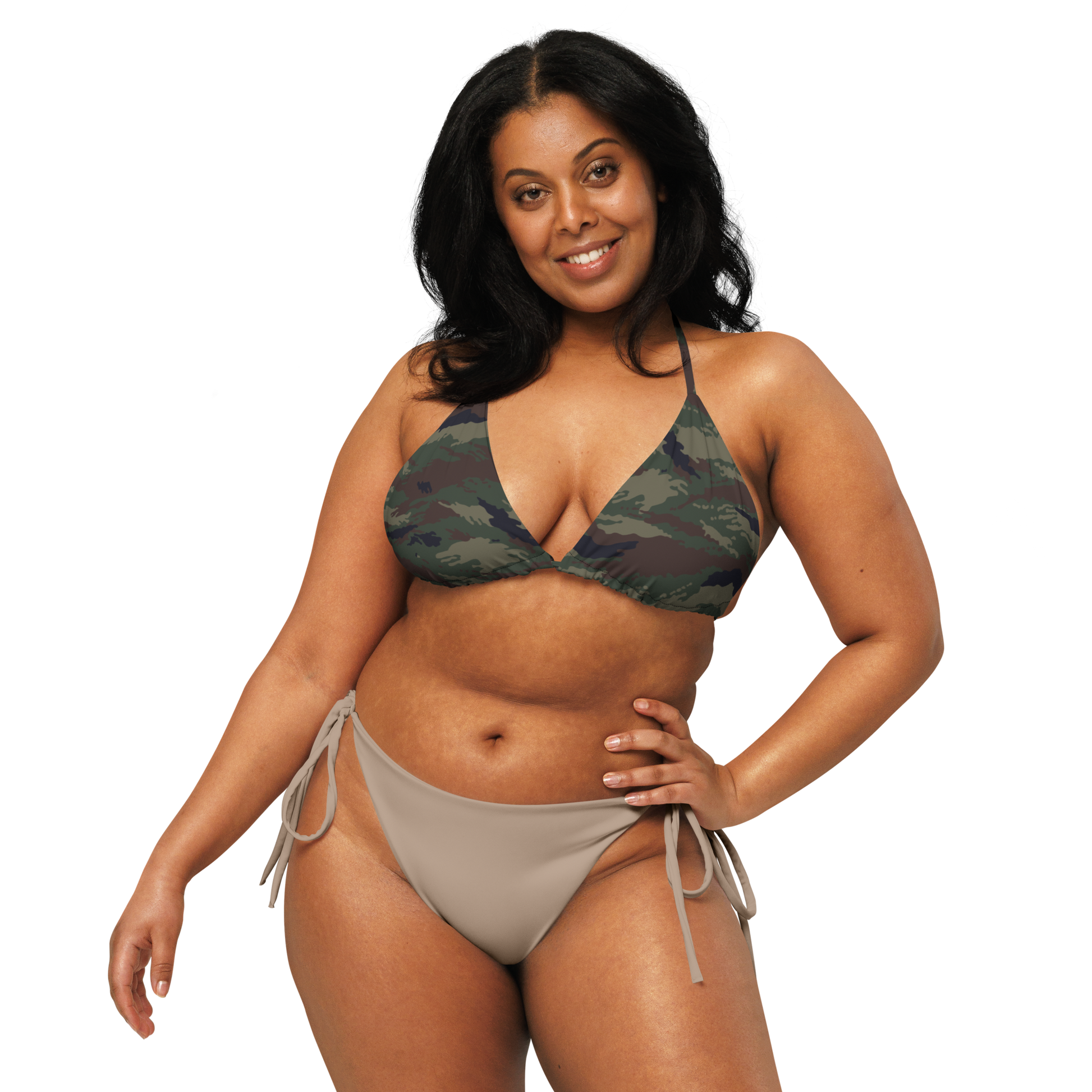 Kamysh Woodland Camo String Bikini Top