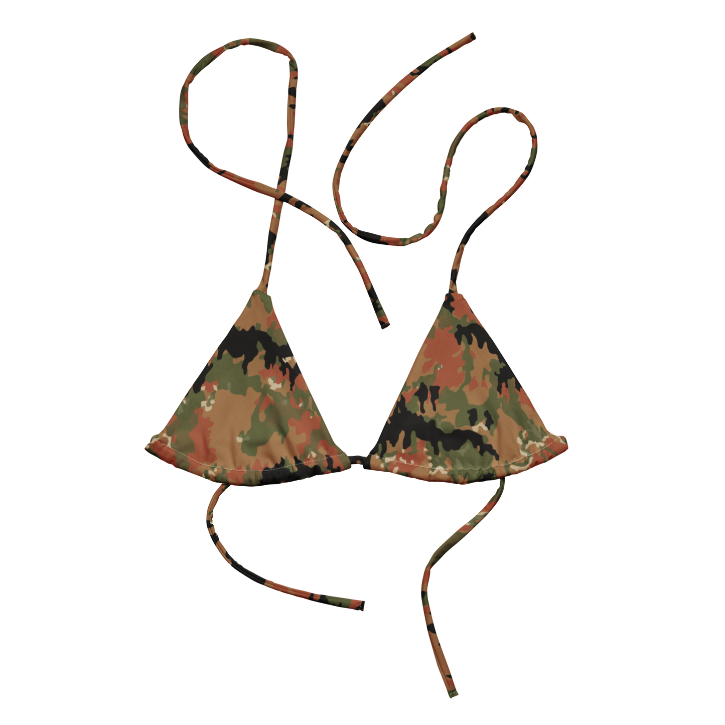 Leibermuster Camo String Bikini Top