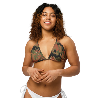 Leibermuster Camo String Bikini Top
