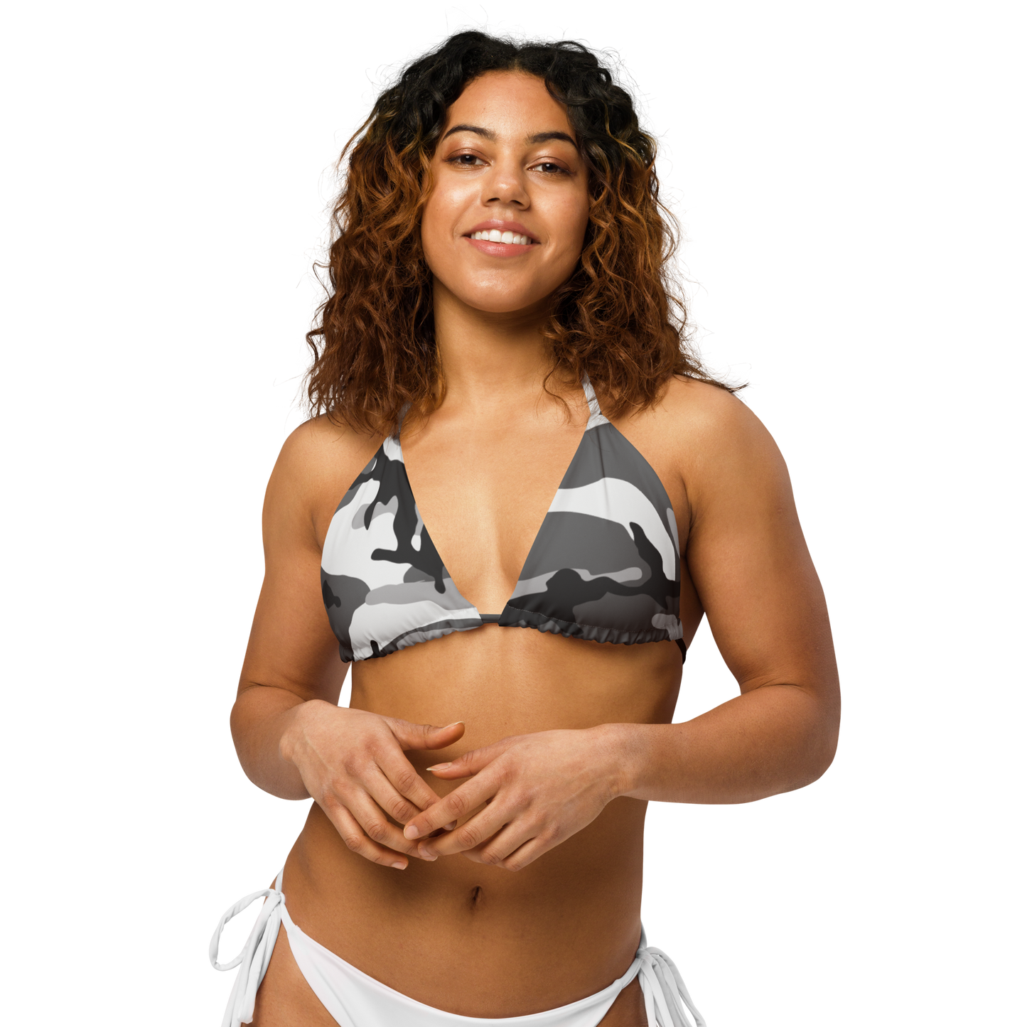 M81 Urban Camo String Bikini Top