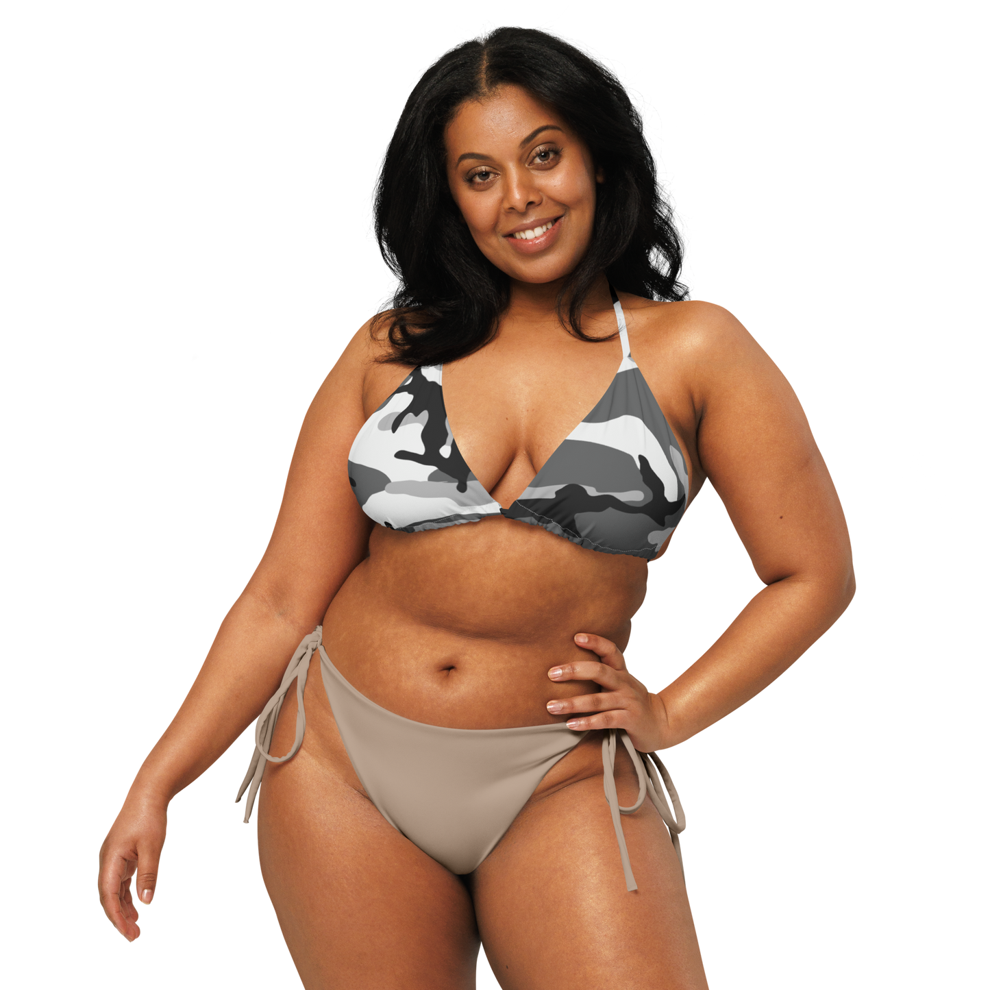 M81 Urban Camo String Bikini Top