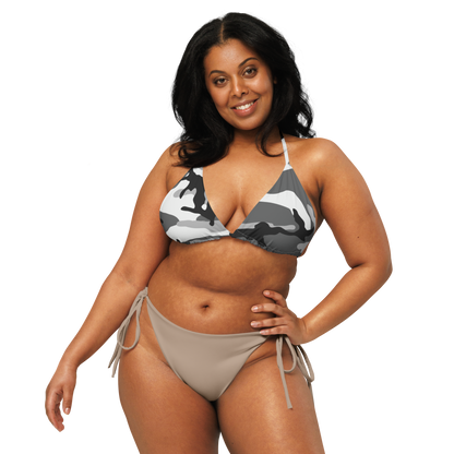 M81 Urban Camo String Bikini Top