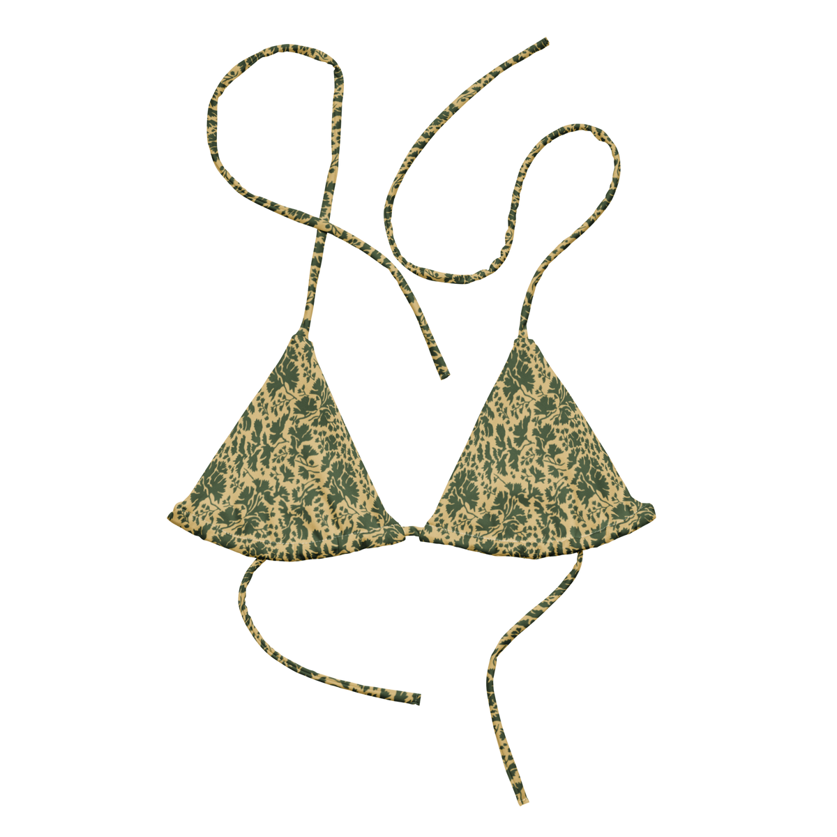 Pietruszka Camo String Bikini Top