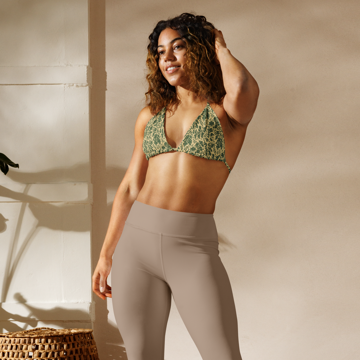 Pietruszka Camo String Bikini Top