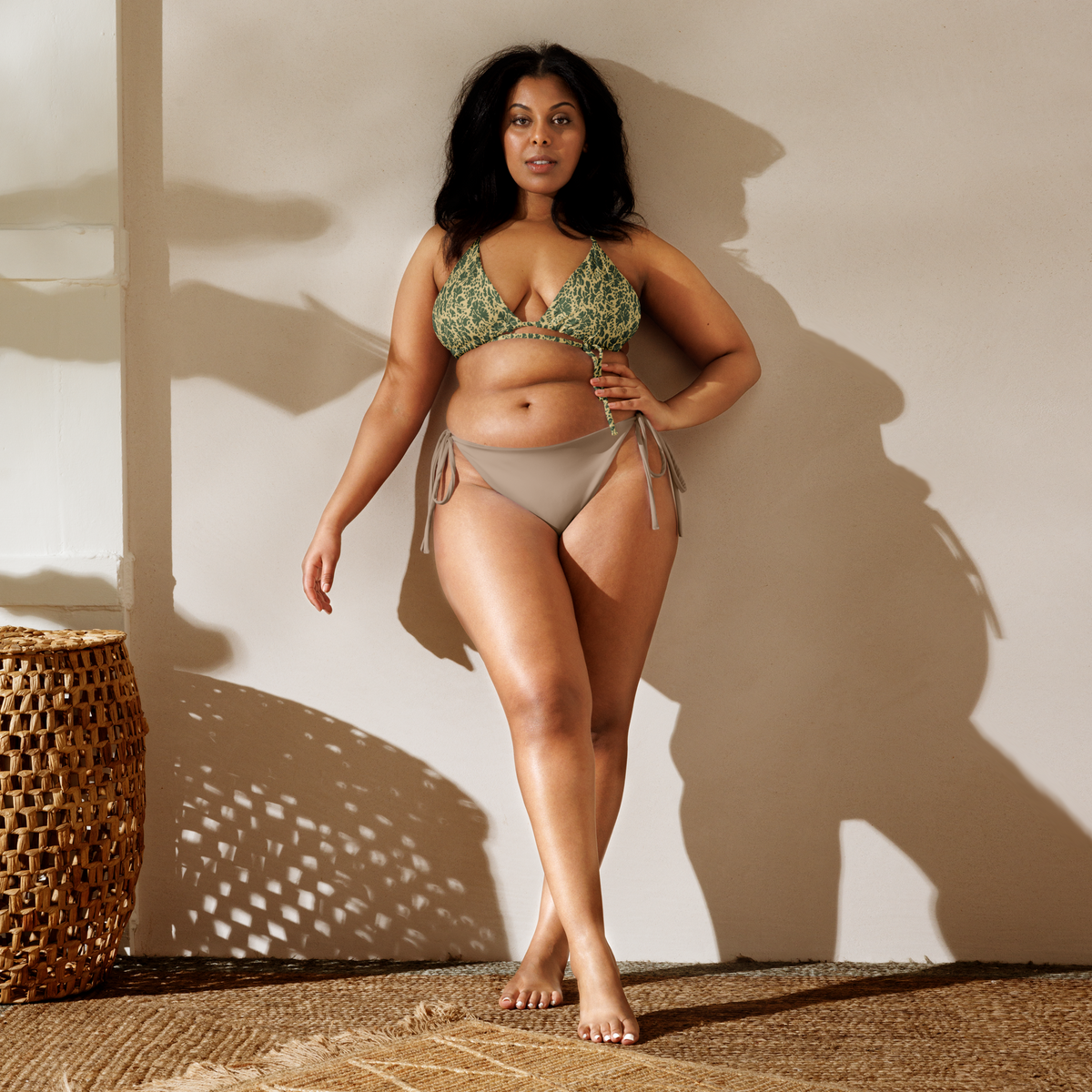 Pietruszka Camo String Bikini Top