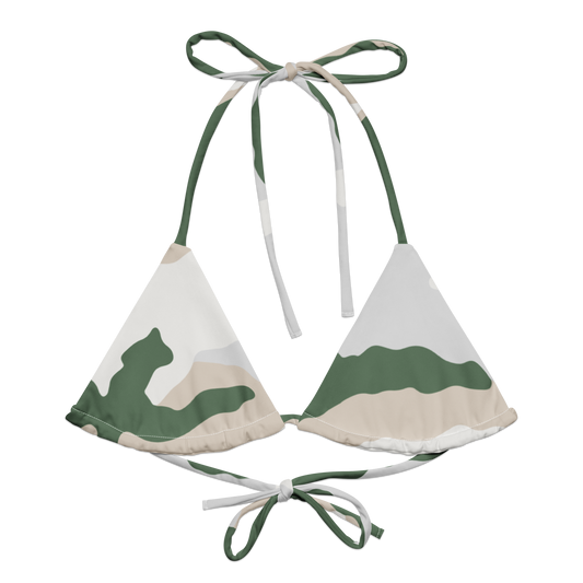 Tundra Alpine Camo String Bikini Top