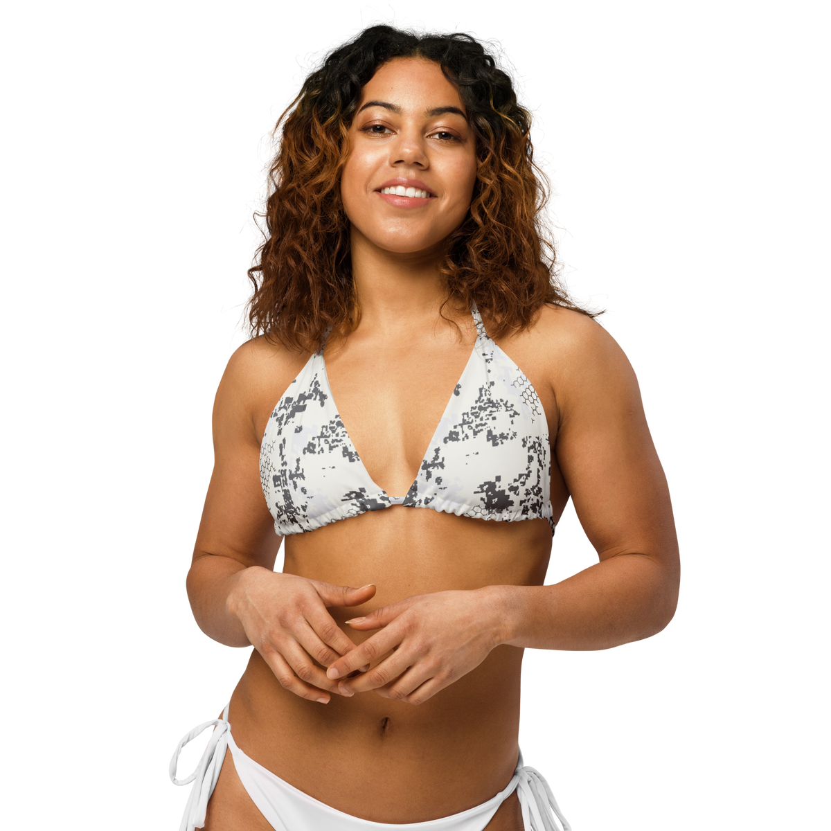 Blindtech Snow Camo String Bikini Top