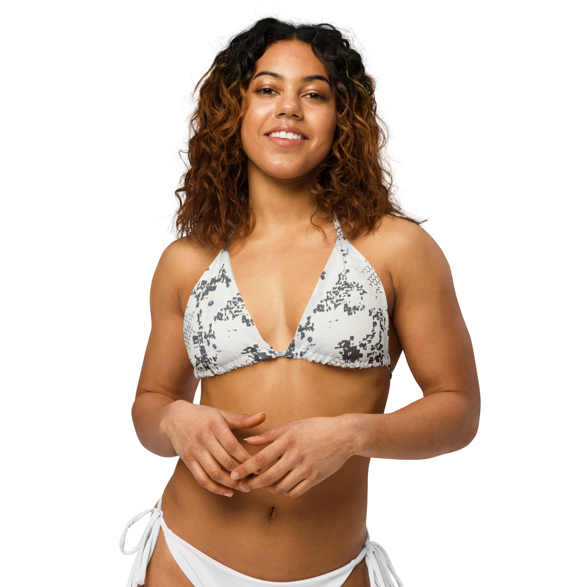 Blindtech Snow Camo String Bikini Top