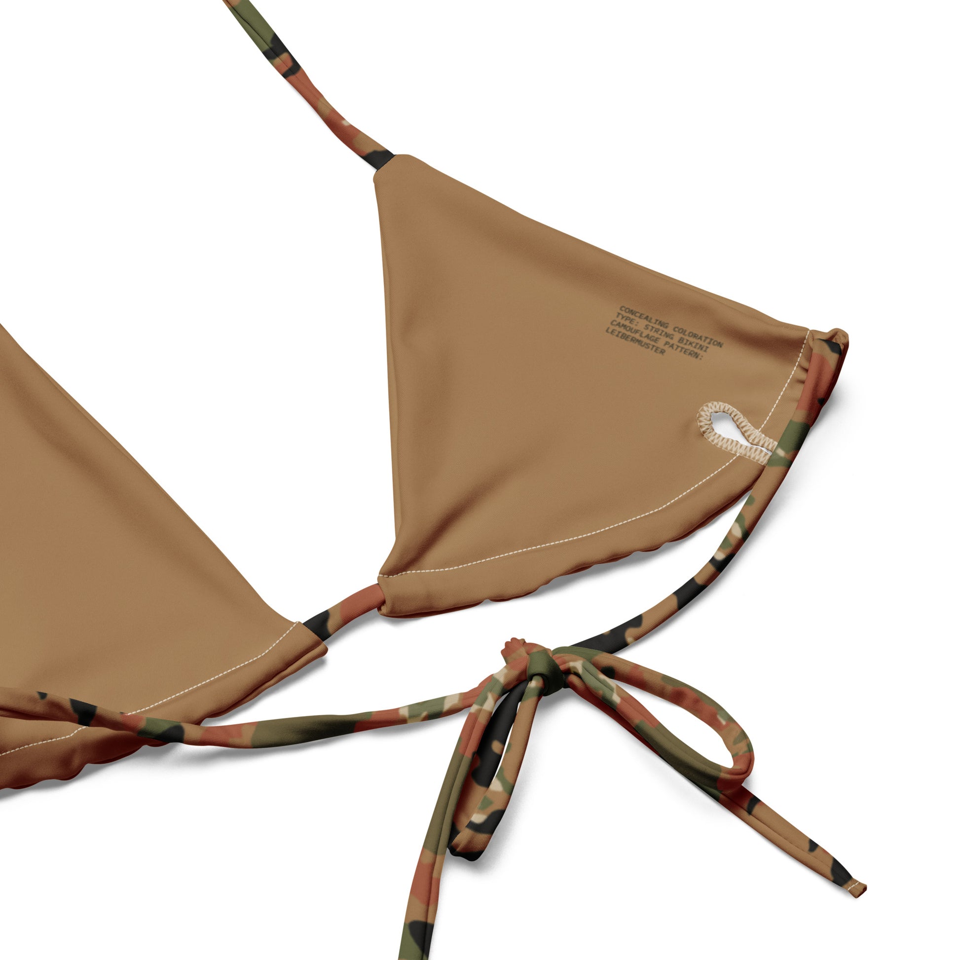 Leibermuster Camo String Bikini Top