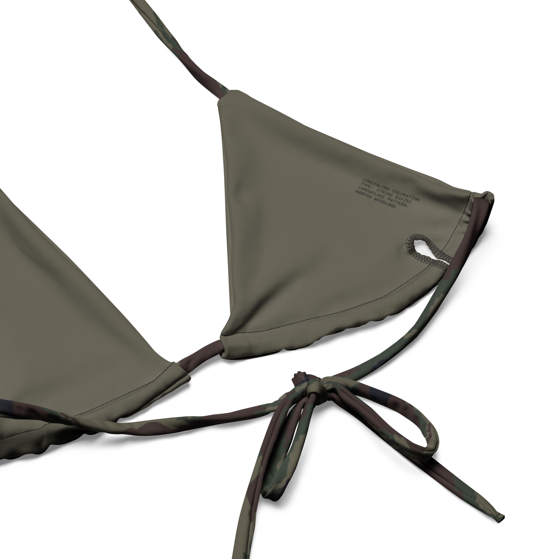 Kamysh Woodland Camo String Bikini Top