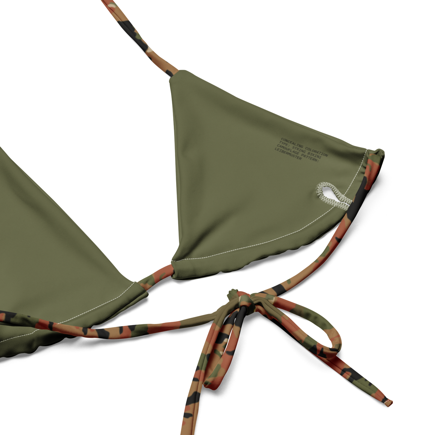 Leibermuster Camo String Bikini Top