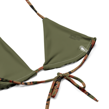 Leibermuster Camo String Bikini Top