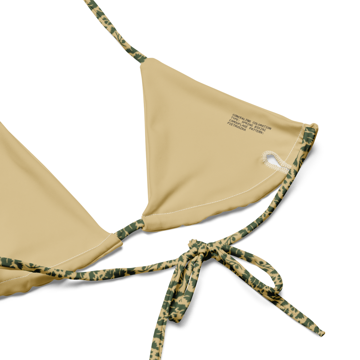Pietruszka Camo String Bikini Top