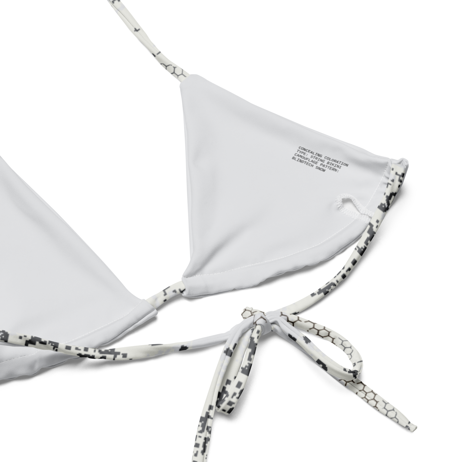 Blindtech Snow Camo String Bikini Top