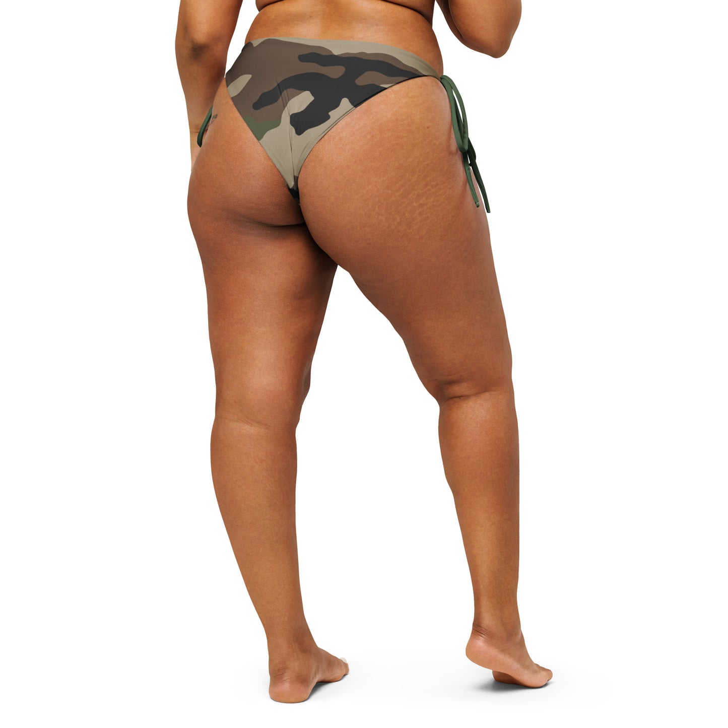 Centre-Europe Camo String Bikini Bottom - flat