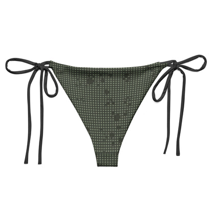 Desert Night Camo String Bikini Bottom - back flat