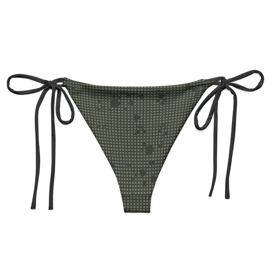 Desert Night Camo String Bikini Bottom - back flat
