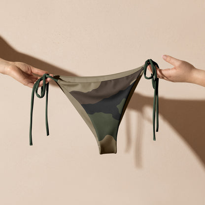 Centre-Europe Camo String Bikini Bottom - flat