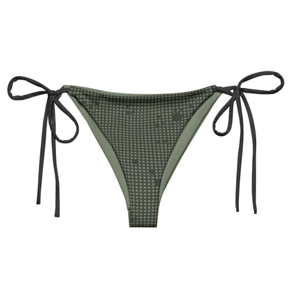 Desert Night Camo String Bikini Bottom - front flat