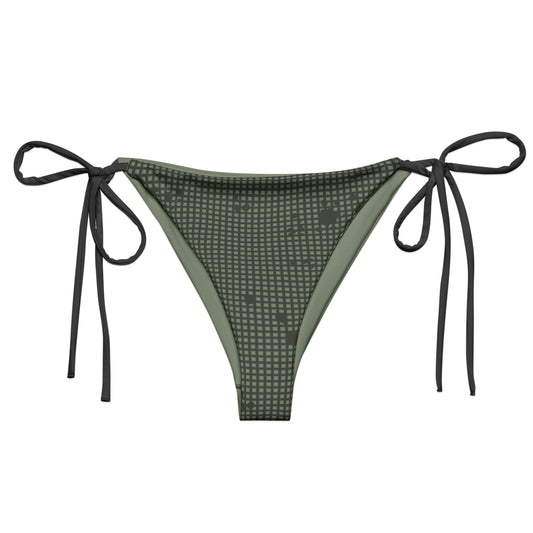 Desert Night Camo String Bikini Bottom - front flat