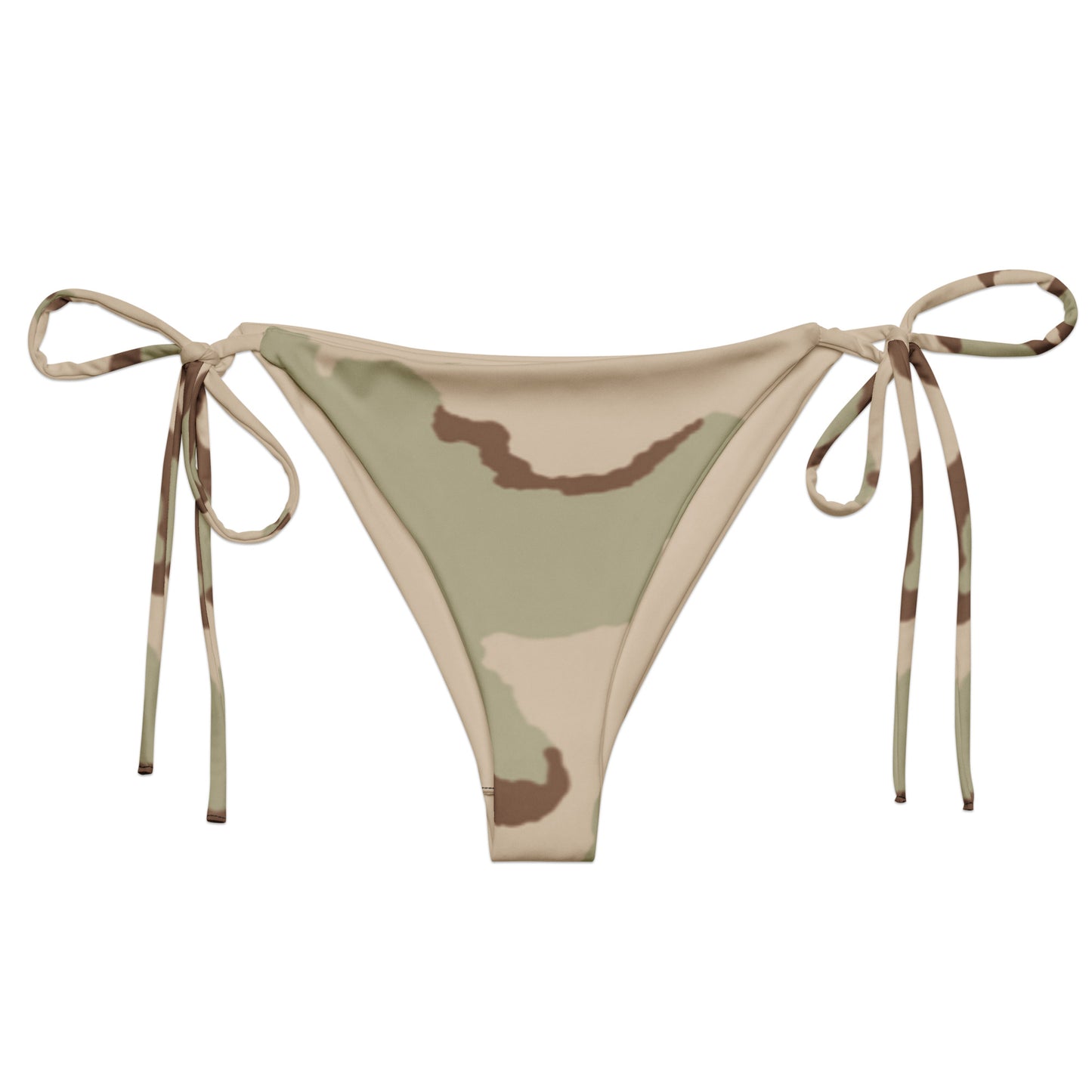All-over print recycled string bikini bottom _ Concealing Coloration