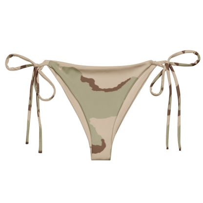 All-over print recycled string bikini bottom _ Concealing Coloration